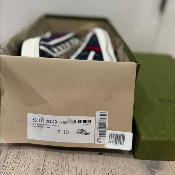New Gucci Tennis 1977 Denim GG Logo Supreme Sneaker Shoes Size US Size 13 - Picture 10 of 10
